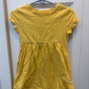 Old Navy Yellow Short-Sleeve Cotton Girls' Dress